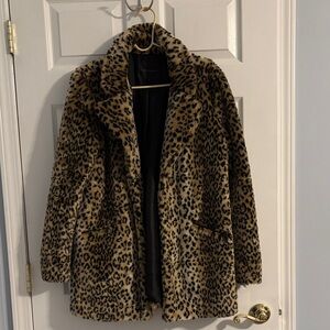Sanctuary cheetah Print Teddy Jacket